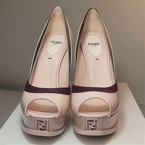 fendi plum patent leather buckle toe pumps sz 37|Fendi Pump Patent Leather Heels for sale .